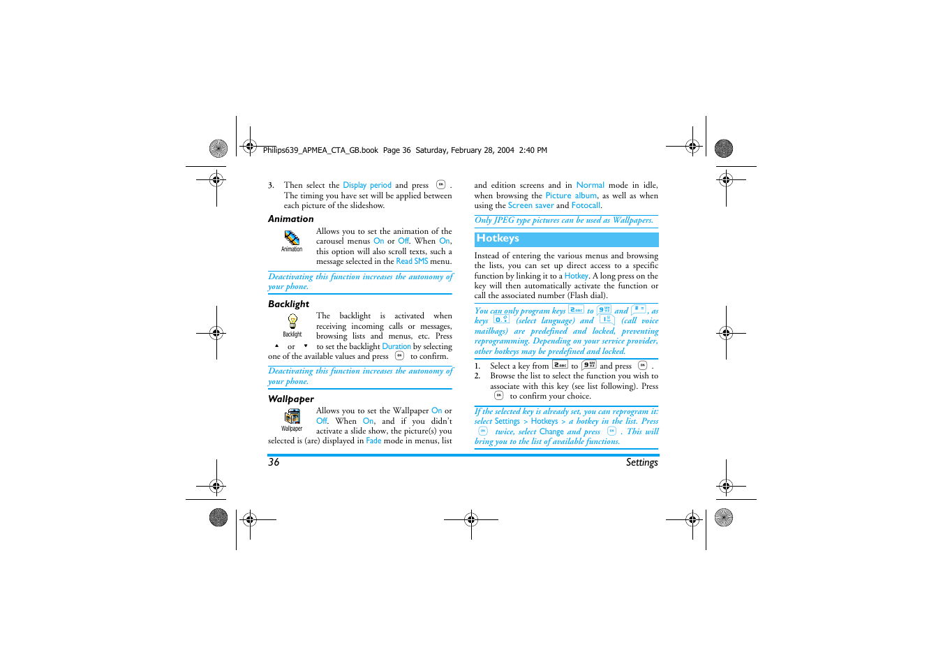 Philips 639 User Manual | Page 37 / 100