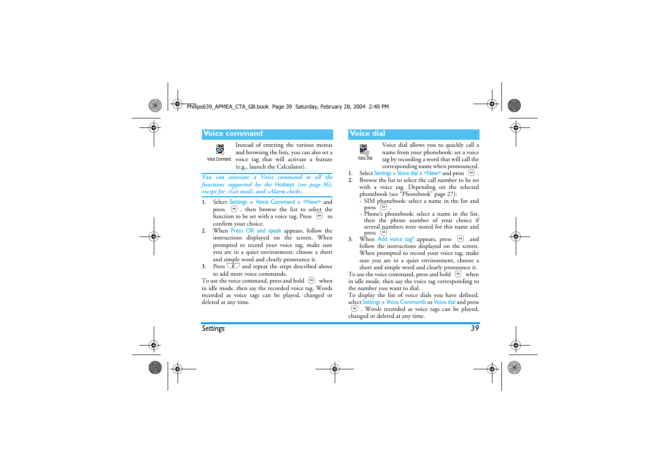 Philips 639 User Manual | Page 40 / 100