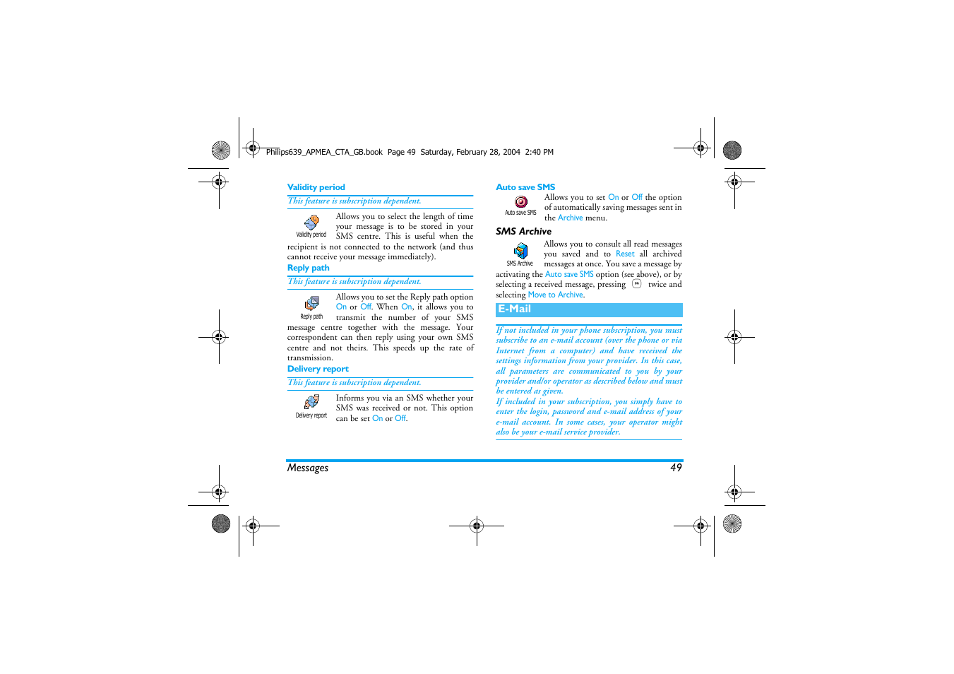 Philips 639 User Manual | Page 50 / 100