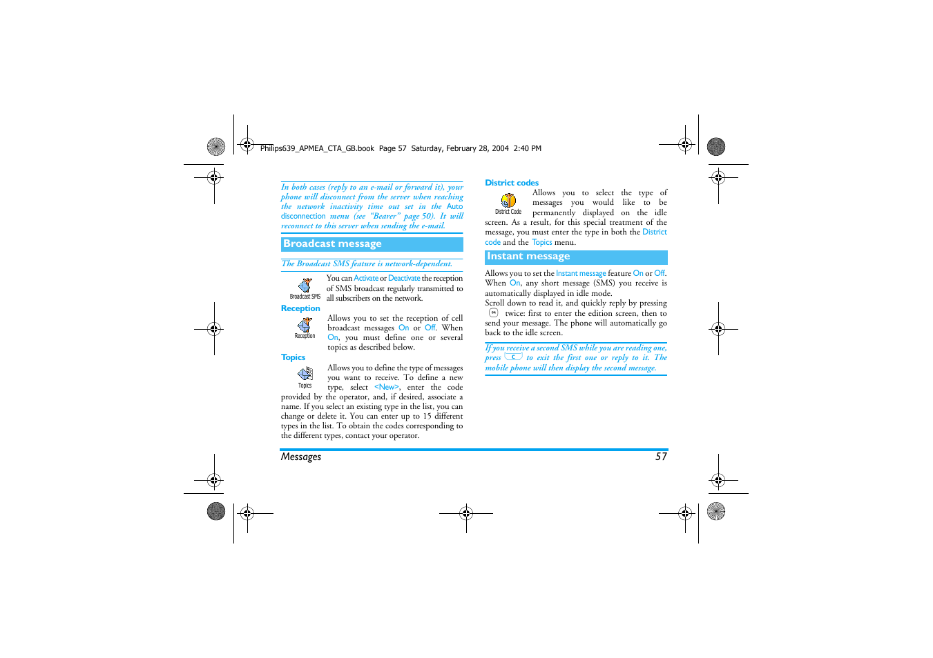 Philips 639 User Manual | Page 58 / 100