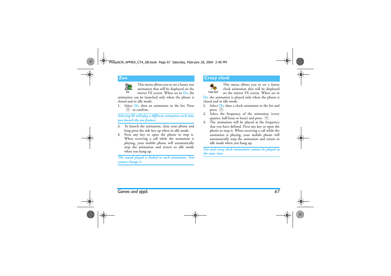 Philips 639 User Manual | Page 68 / 100