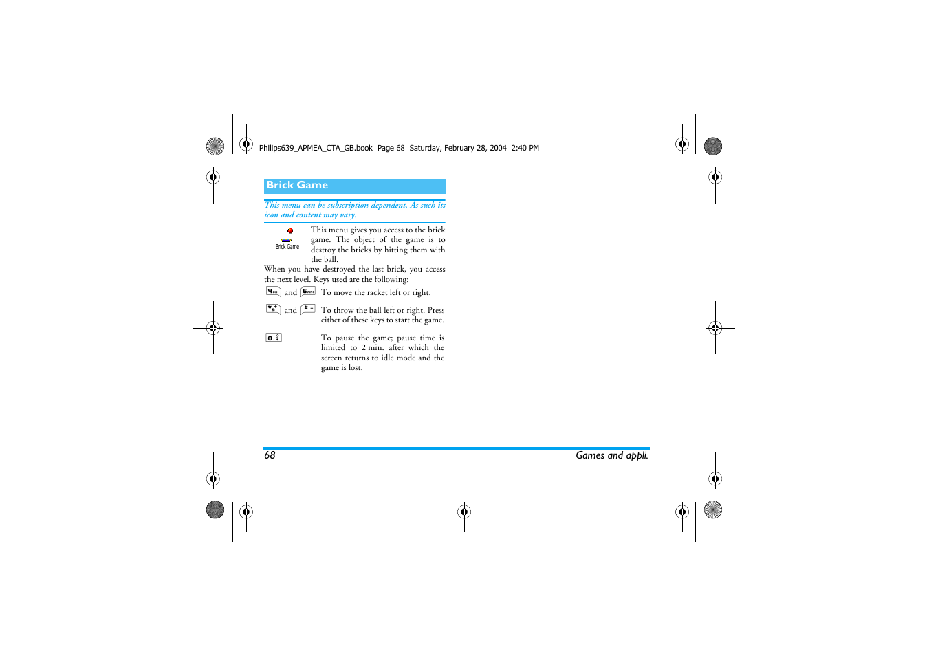 Philips 639 User Manual | Page 69 / 100