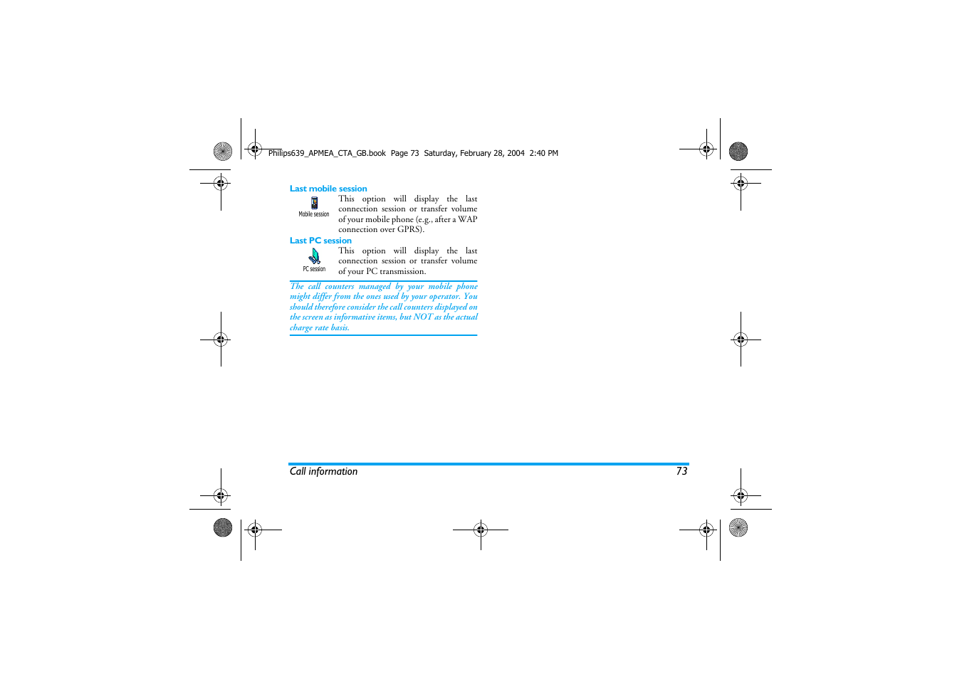 Philips 639 User Manual | Page 74 / 100