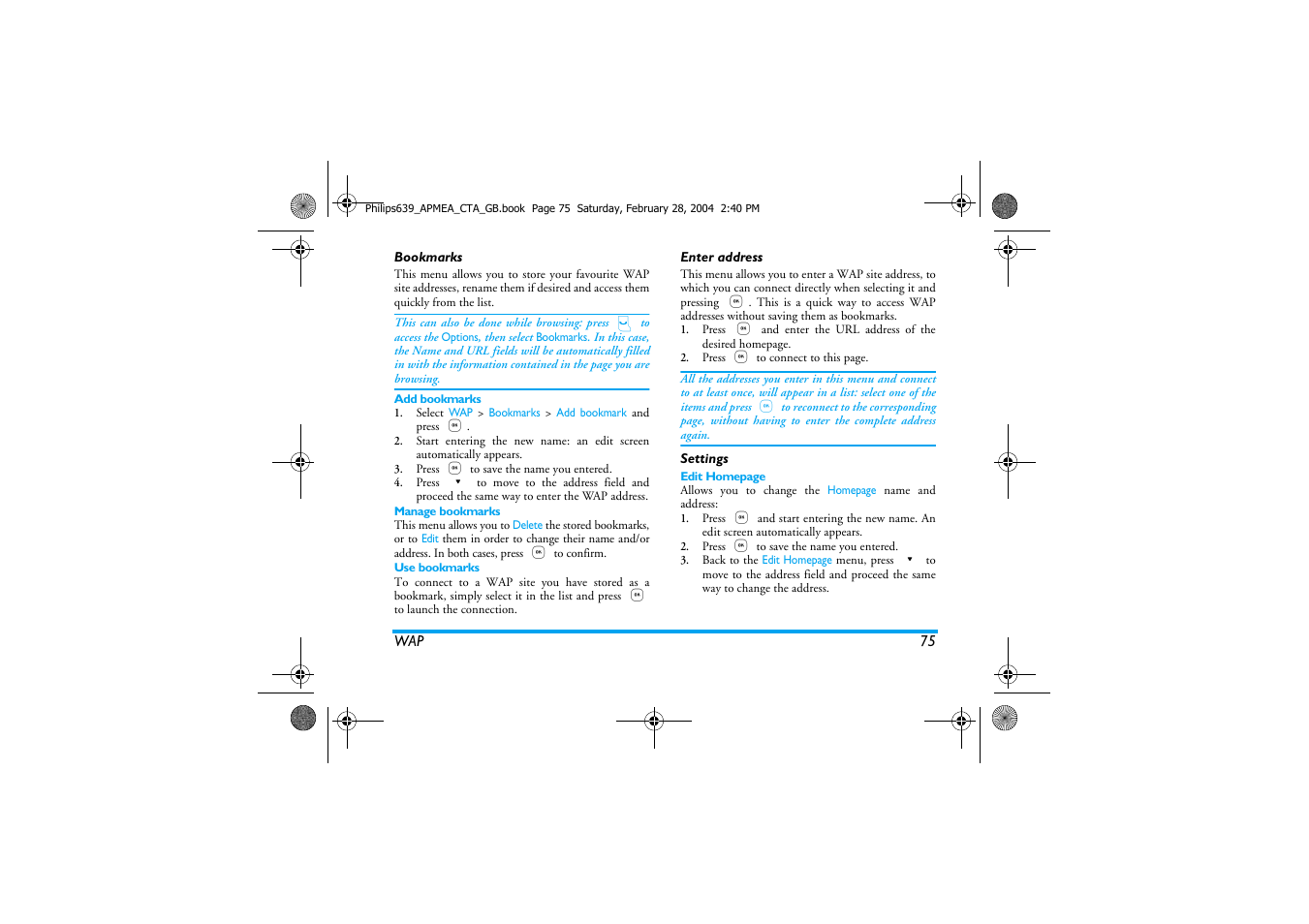 Philips 639 User Manual | Page 76 / 100