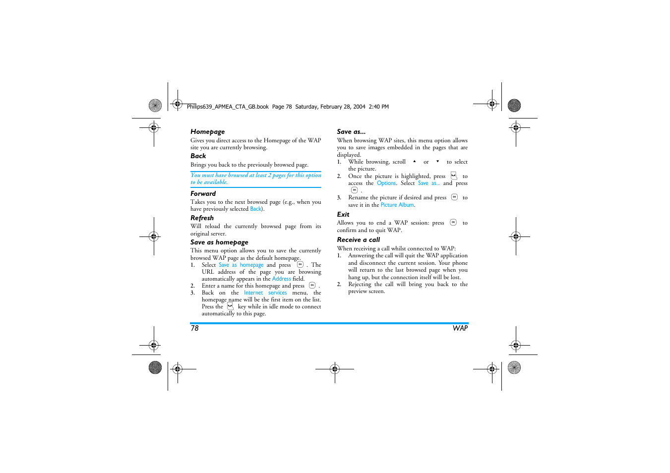 Philips 639 User Manual | Page 79 / 100