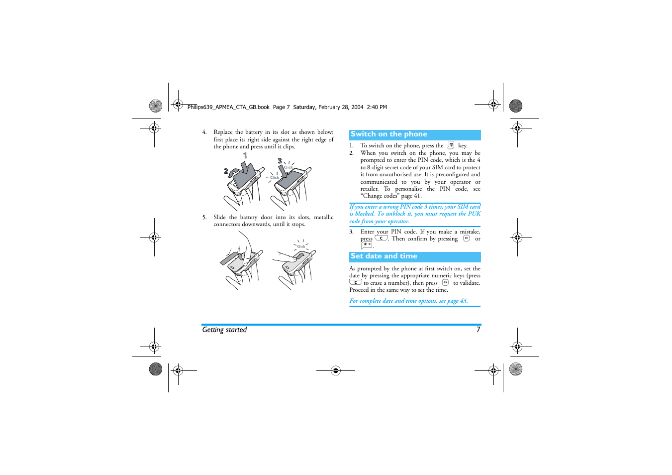 Philips 639 User Manual | Page 8 / 100