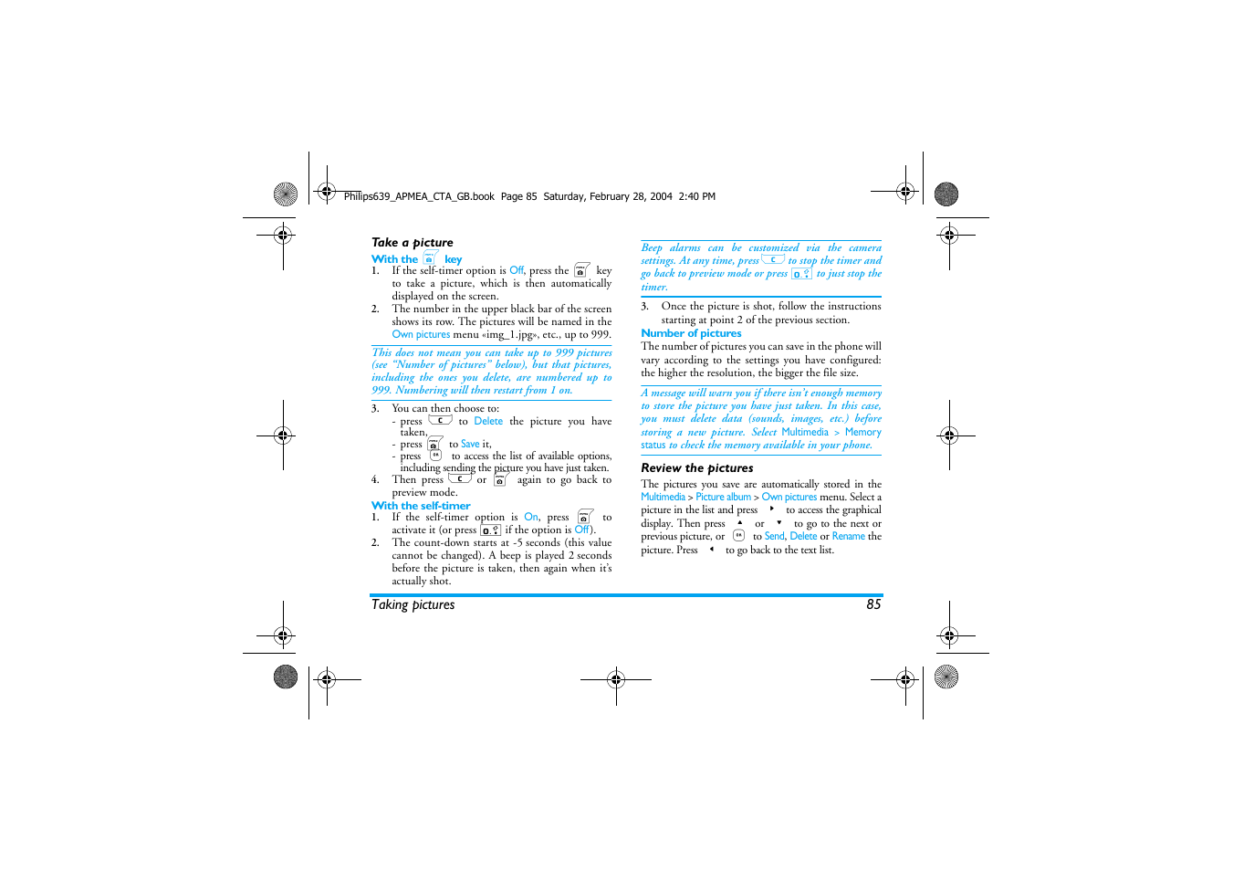 Philips 639 User Manual | Page 86 / 100