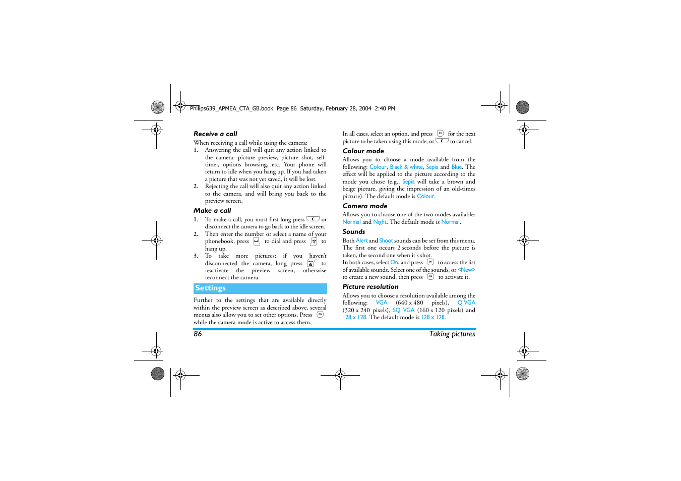 Philips 639 User Manual | Page 87 / 100