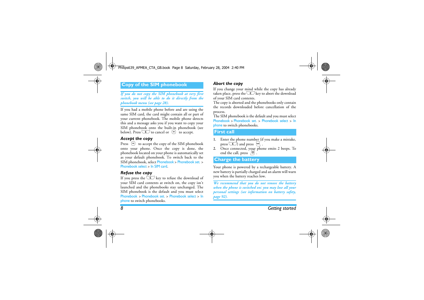 Philips 639 User Manual | Page 9 / 100