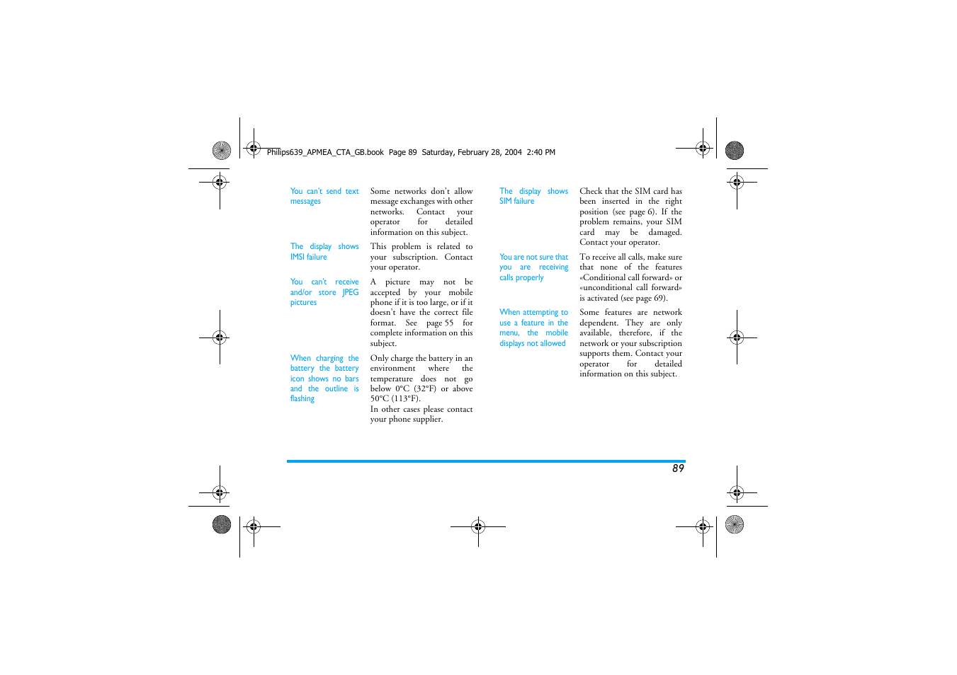 Philips 639 User Manual | Page 90 / 100