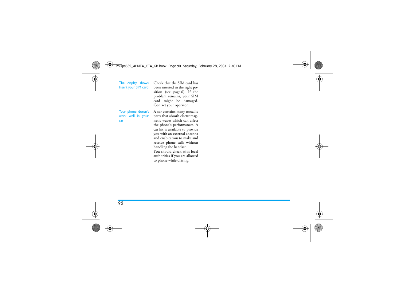 Philips 639 User Manual | Page 91 / 100