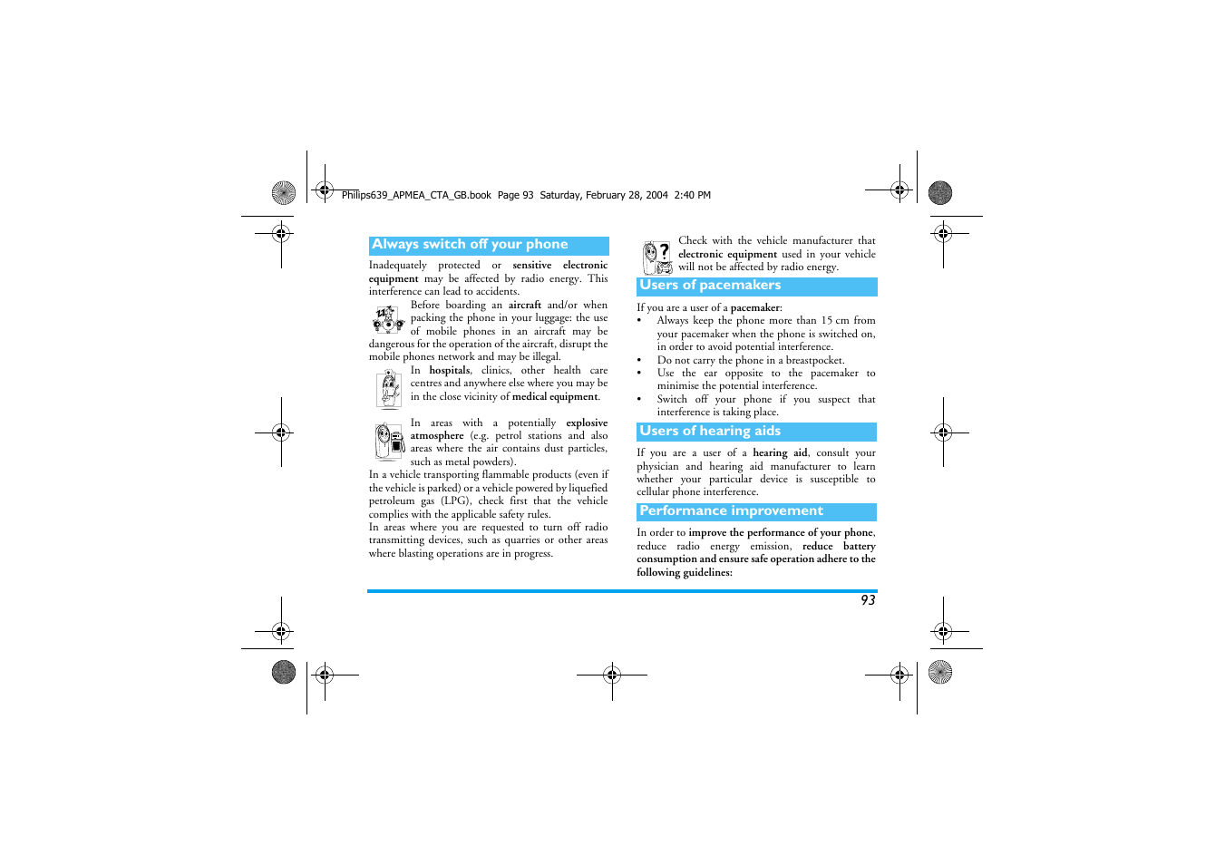 Philips 639 User Manual | Page 94 / 100