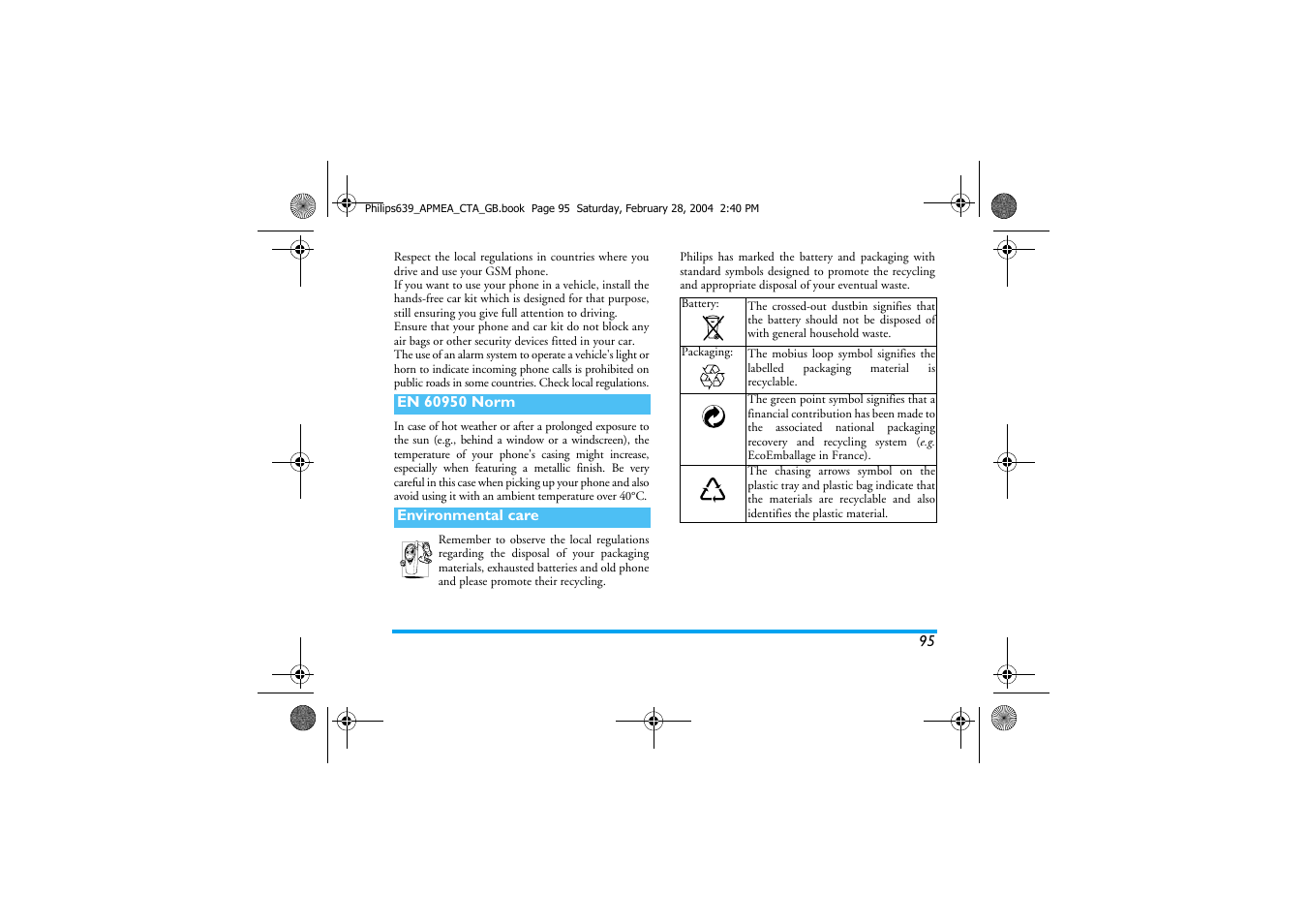 Philips 639 User Manual | Page 96 / 100