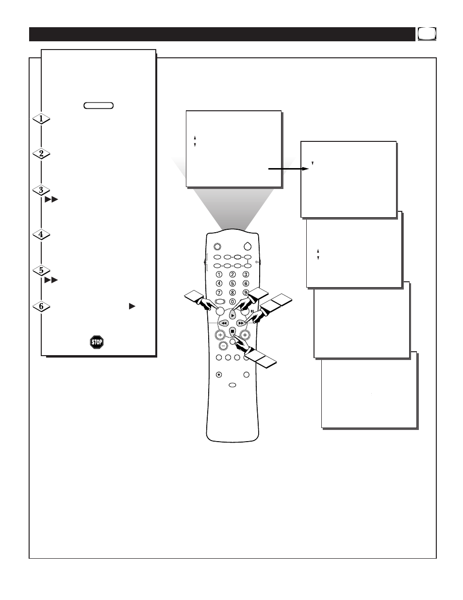 Urning on the, Ontrast, Ontrol | Philips TP2781 User Manual | Page 15 / 44