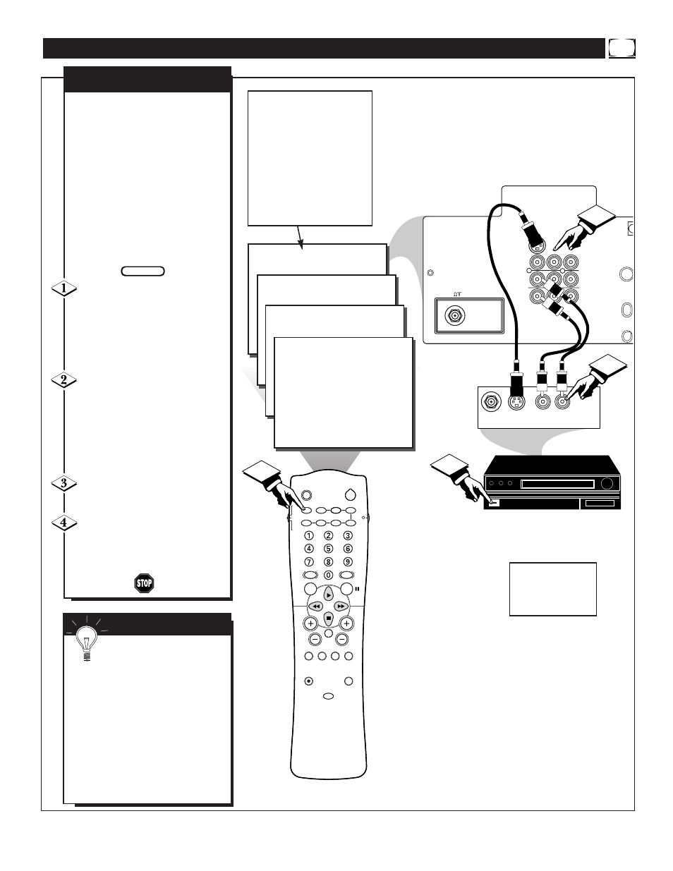 Ow to, Se the, Udio | Ideo, Nput, Acks | Philips TP2781 User Manual | Page 23 / 44