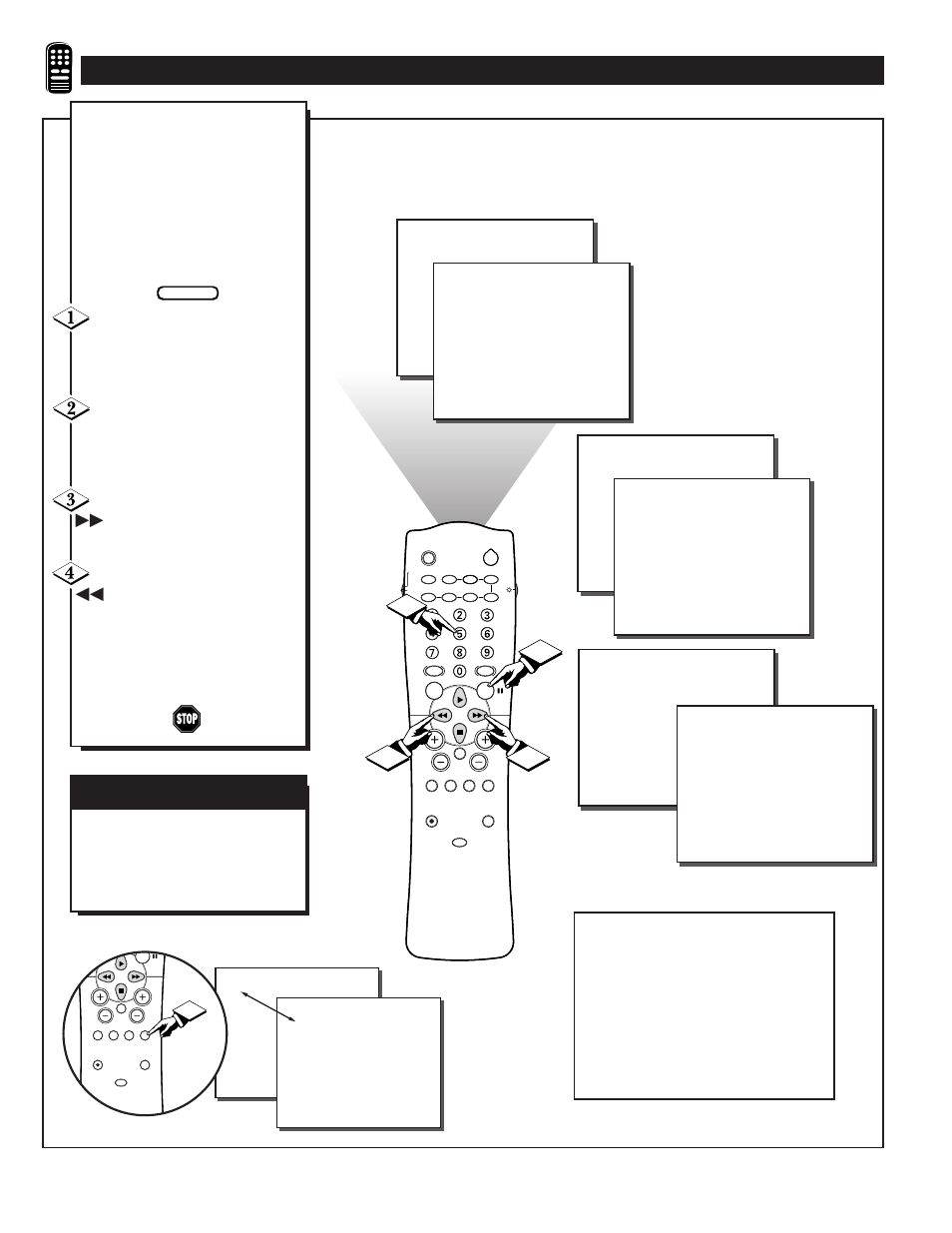 Surf c, Sing the, Hannel | Ontrol, A/ch b, Utton | Philips TP2781 User Manual | Page 26 / 44