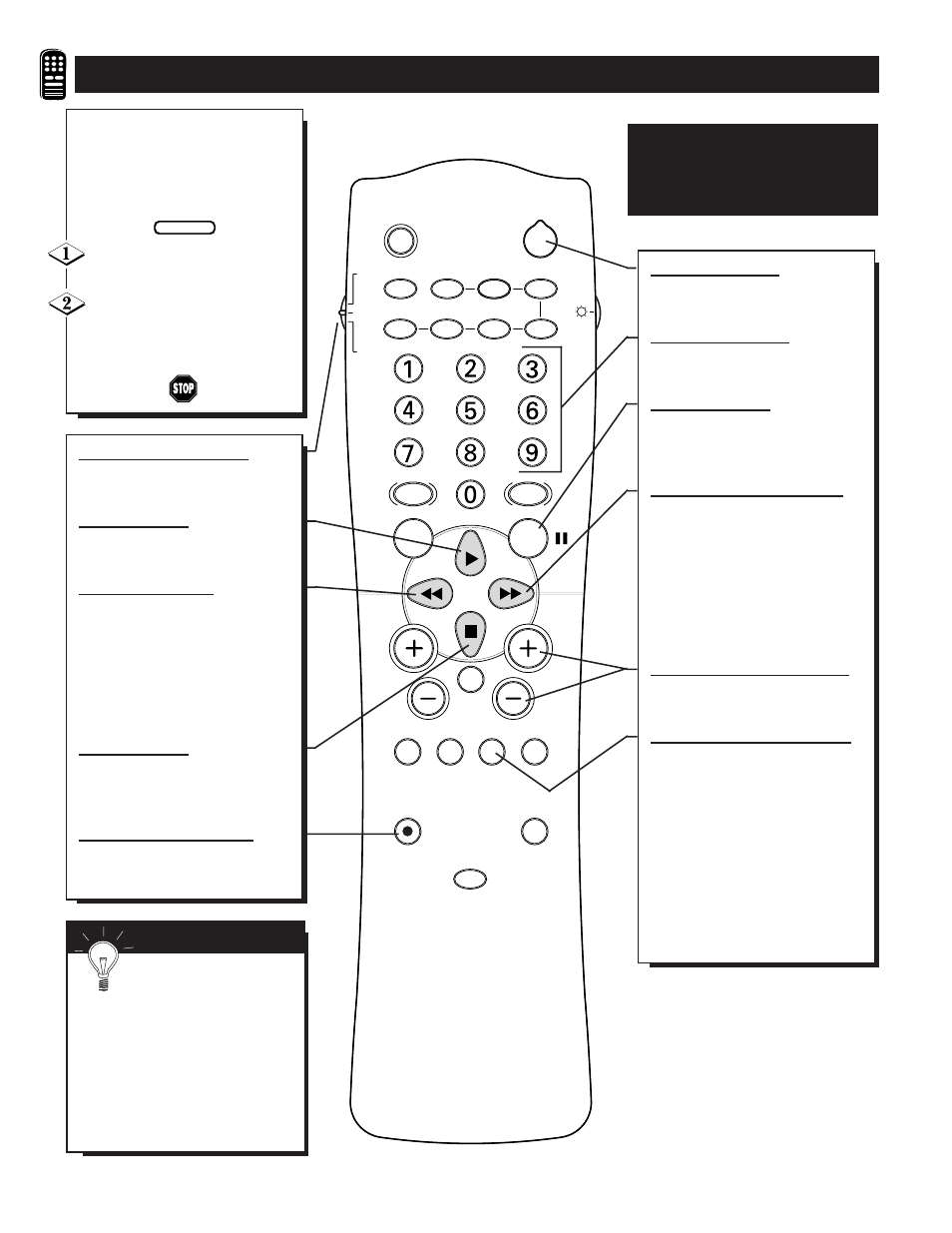 Vcr b, Sing the, Emote | Uttons | Philips TP2781 User Manual | Page 32 / 44