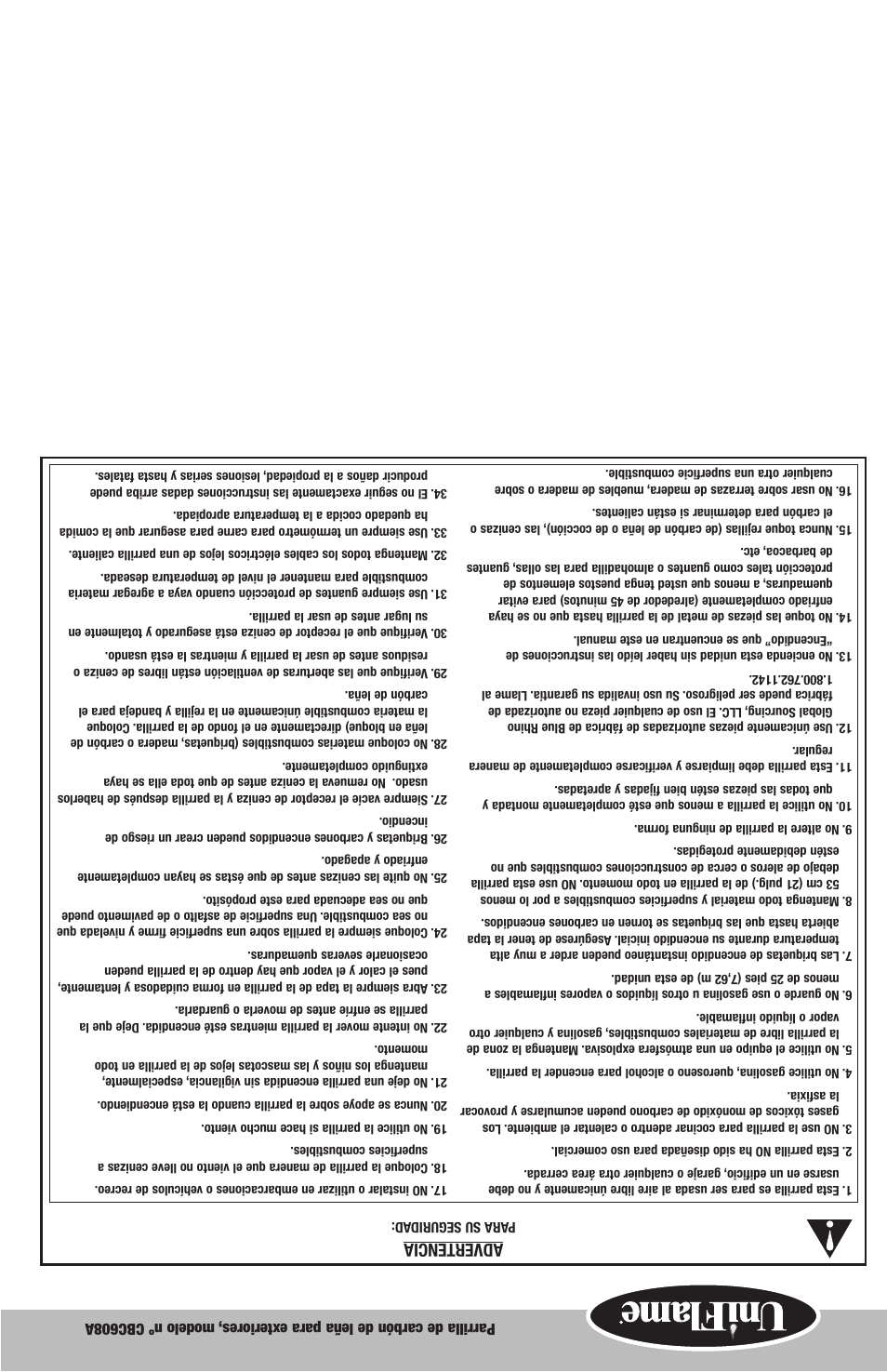 Advertencia | Philips CBC608A User Manual | Page 11 / 12