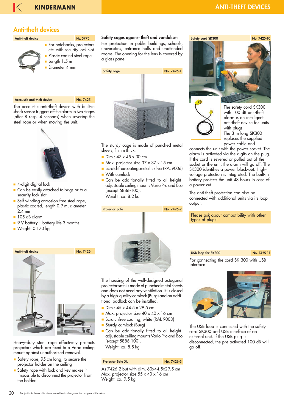 Anti-theft devices, Anti-theft devices anti-theft devices | Philips 220X User Manual | Page 20 / 68