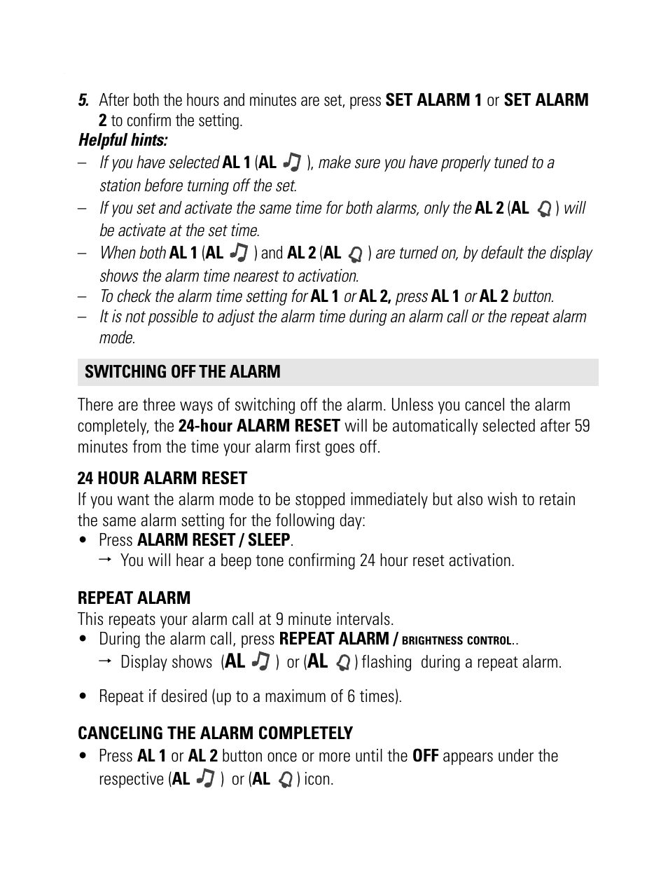 Philips AJ 3600 User Manual | Page 10 / 16