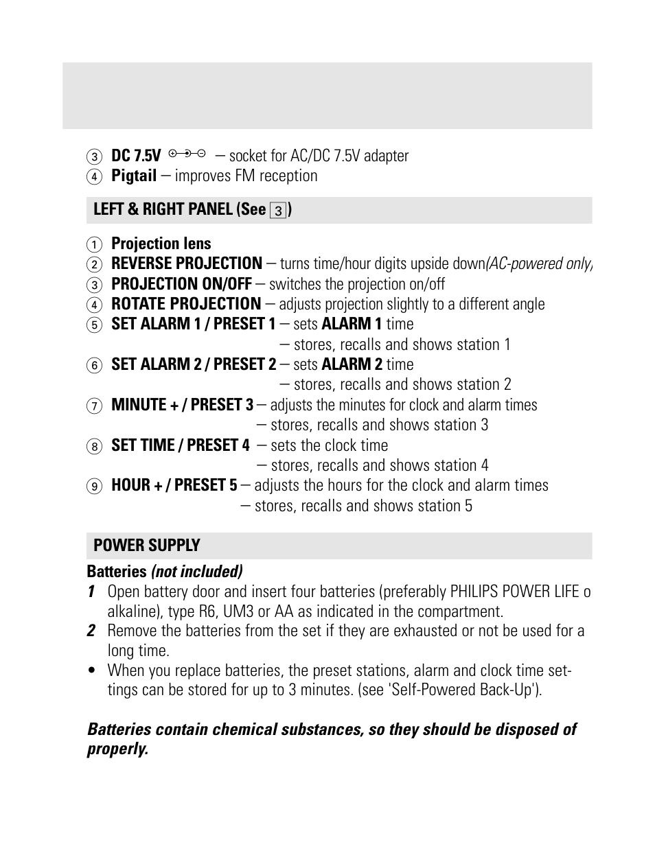 Philips AJ 3600 User Manual | Page 6 / 16