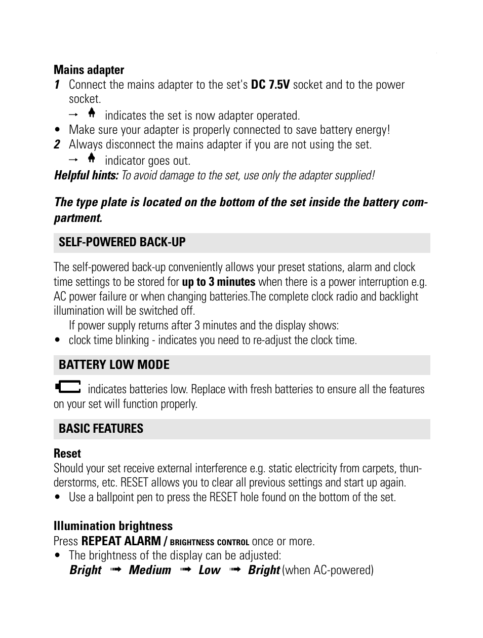 Philips AJ 3600 User Manual | Page 7 / 16