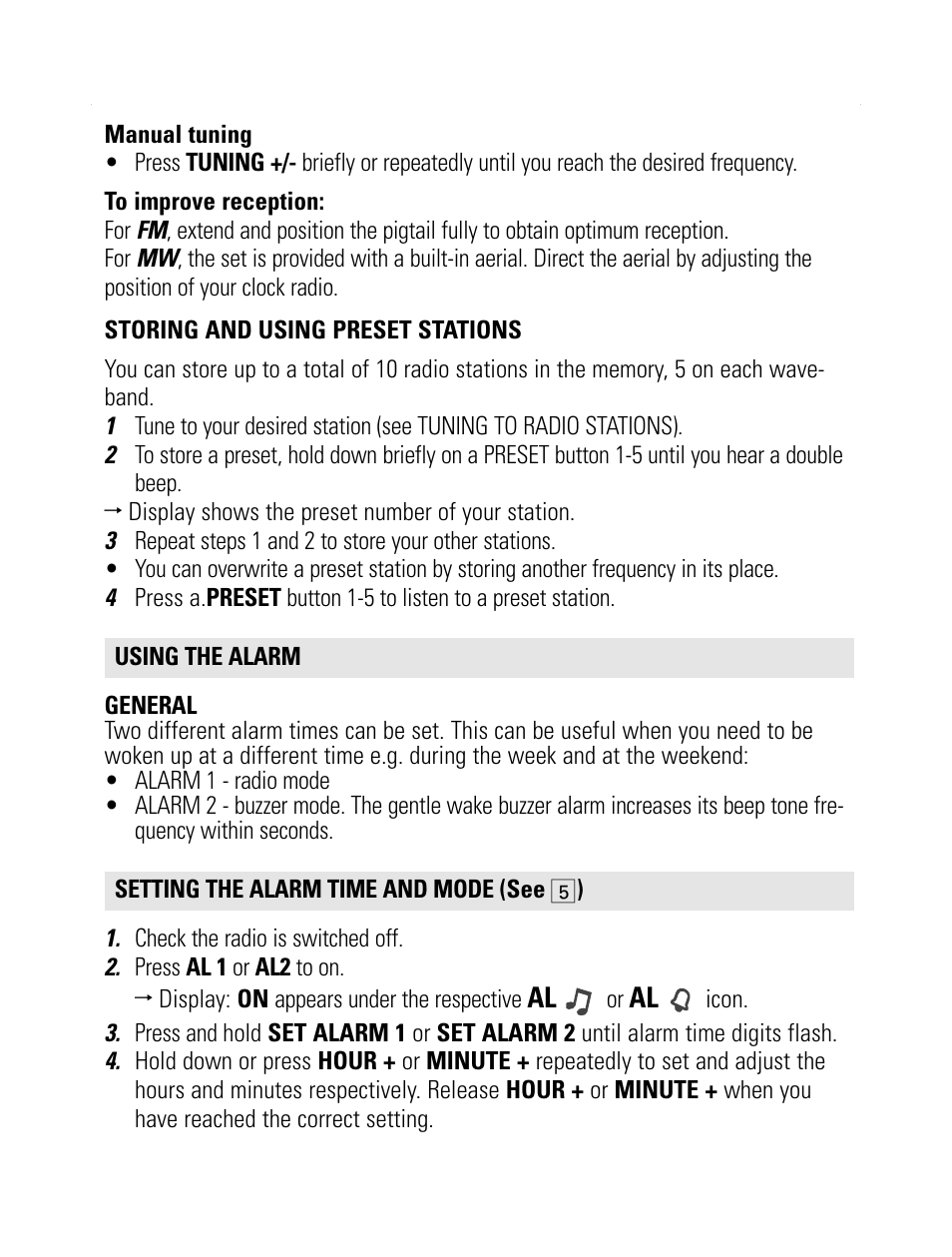 Philips AJ 3600 User Manual | Page 9 / 16