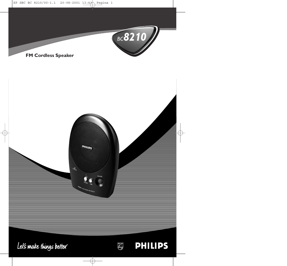 Philips FM CORDLESS SPEAKER BC8210 User Manual | 133 pages