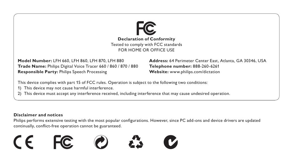 Philips LFH 660 User Manual | Page 21 / 22