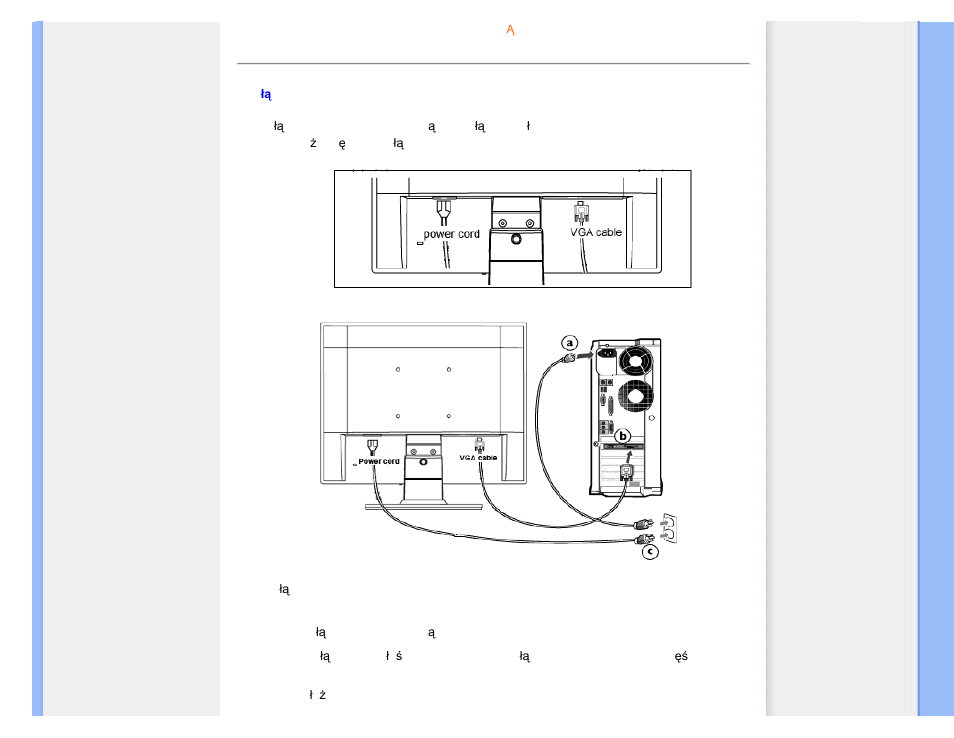 Łączanie do komputera pc | Philips 170V9 User Manual | Page 40 / 85