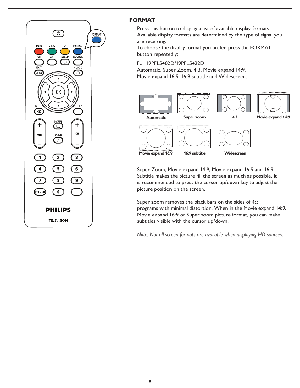 Philips 19PFL5402D User Manual | Page 16 / 43