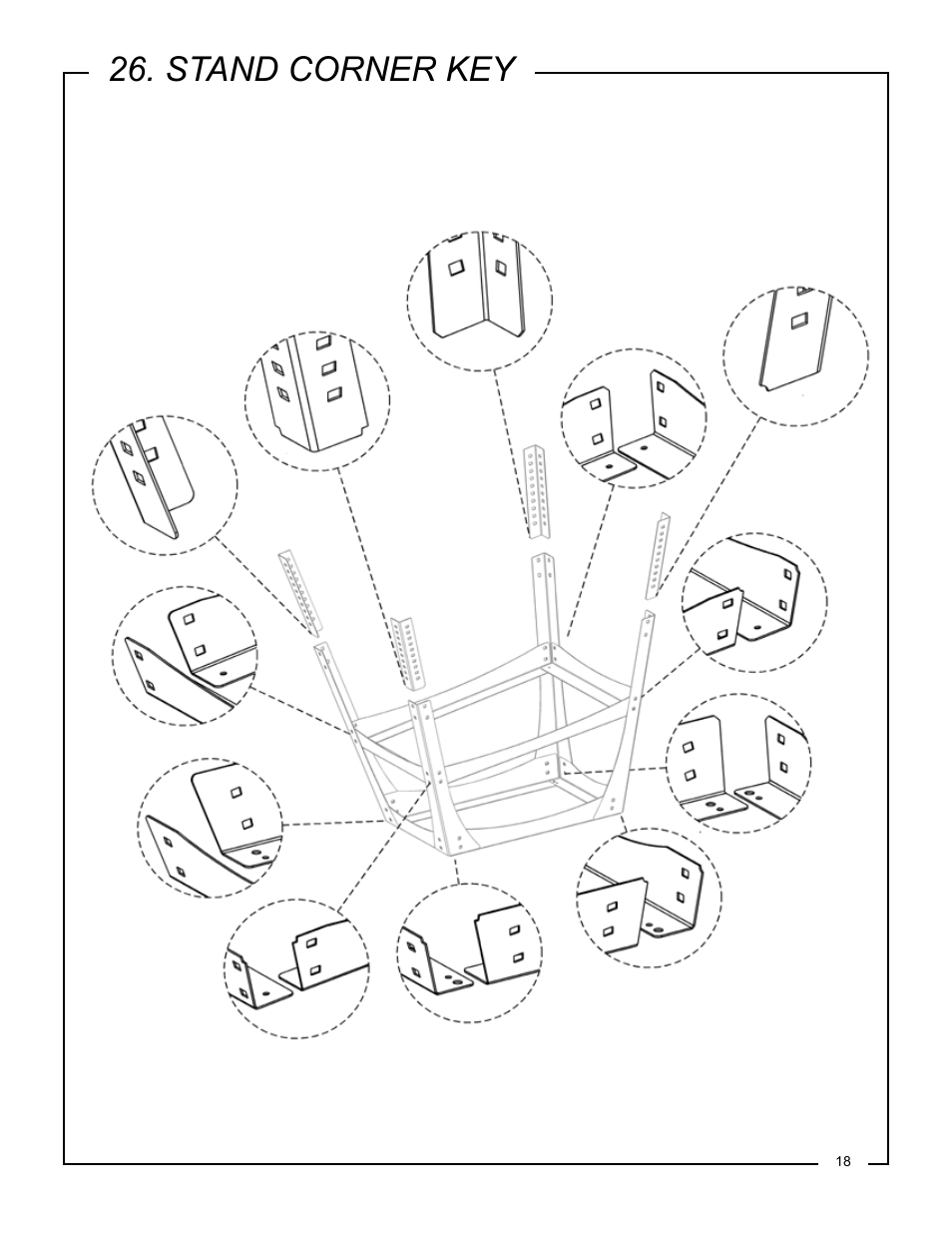 Stand corner key | Philips Jointmaker Pro Signature Series User Manual | Page 19 / 24