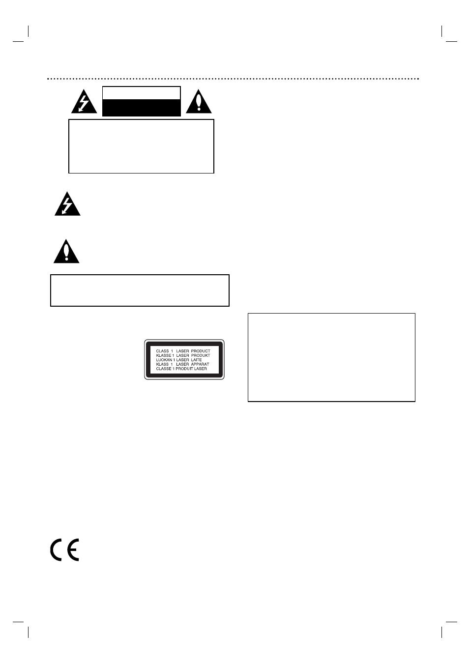 Safety precautions, Caution | Philips DVP3055V/01 User Manual | Page 2 / 37
