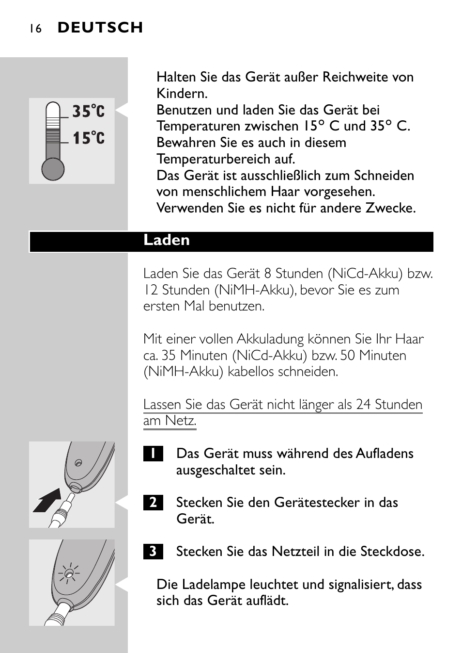Philips QC5040 User Manual | Page 16 / 112