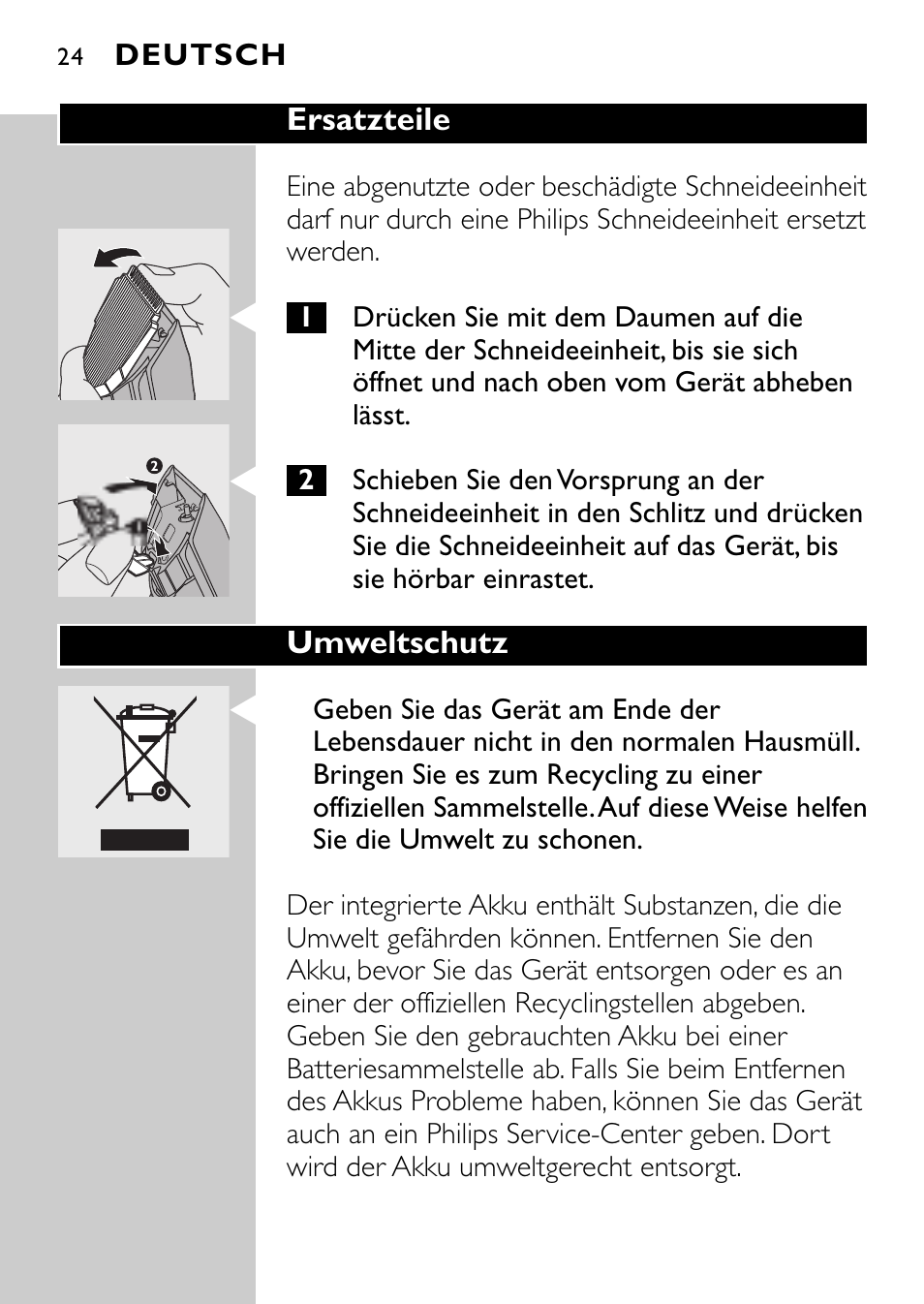 Philips QC5040 User Manual | Page 24 / 112