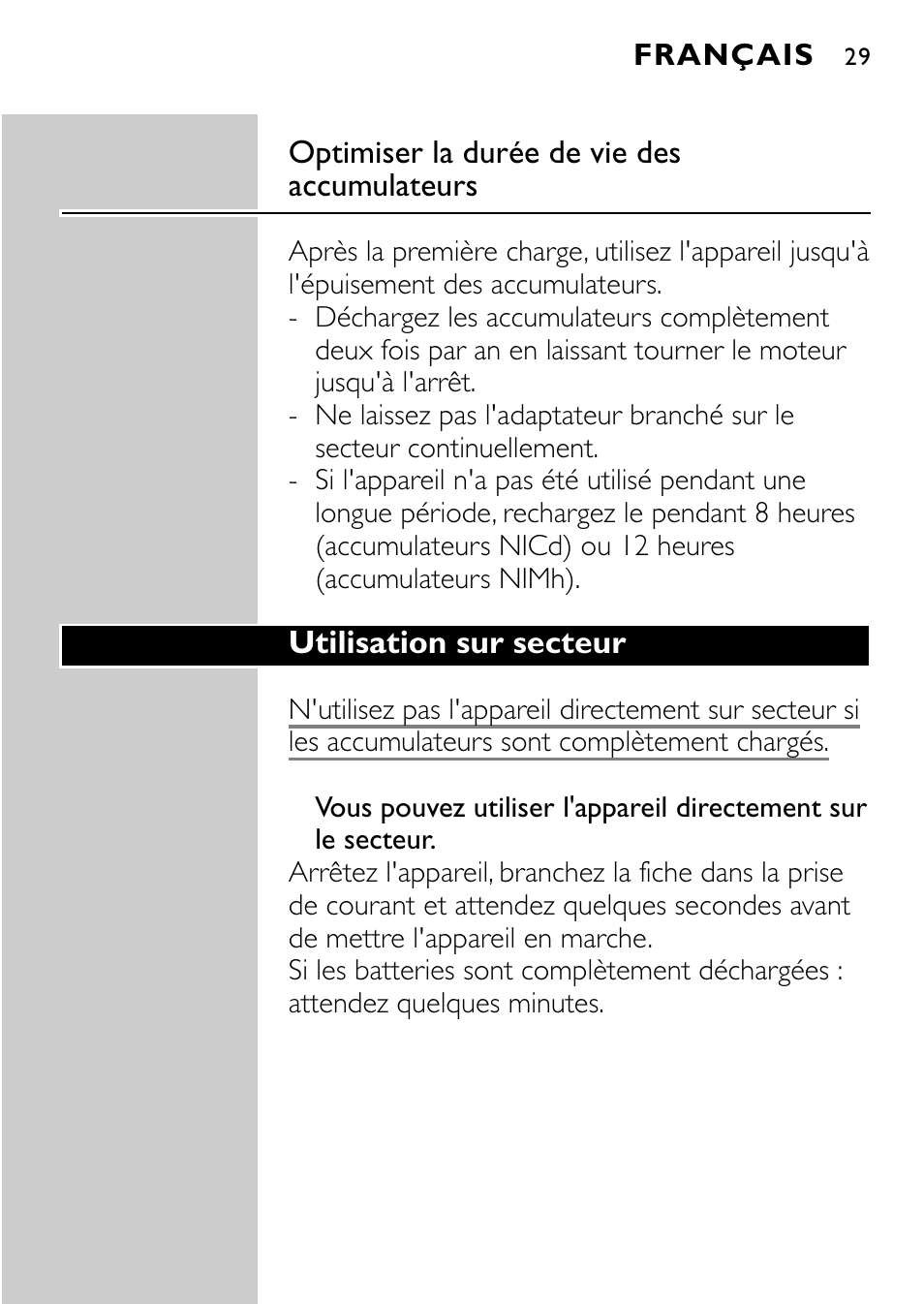 Philips QC5040 User Manual | Page 29 / 112