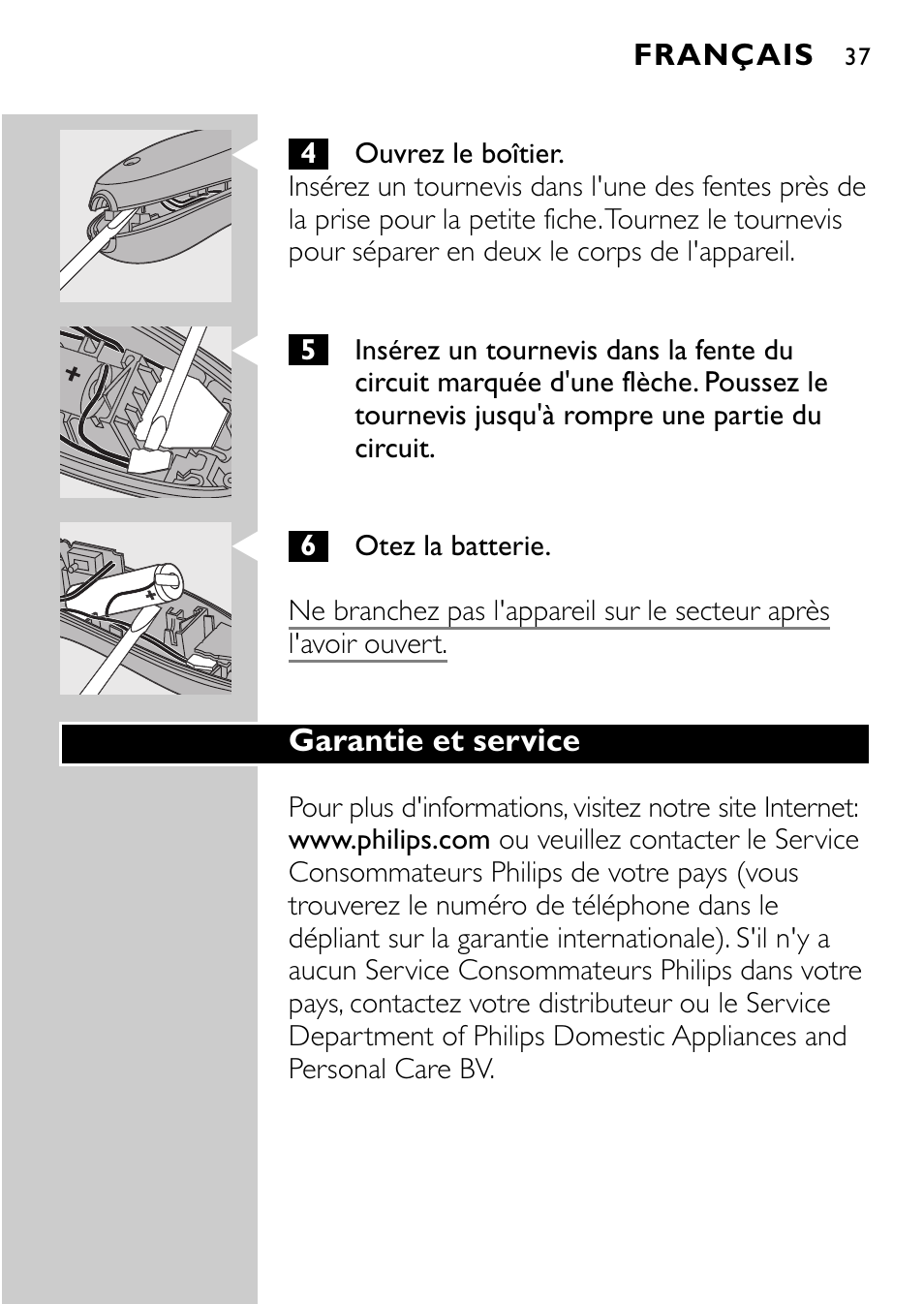 Philips QC5040 User Manual | Page 37 / 112