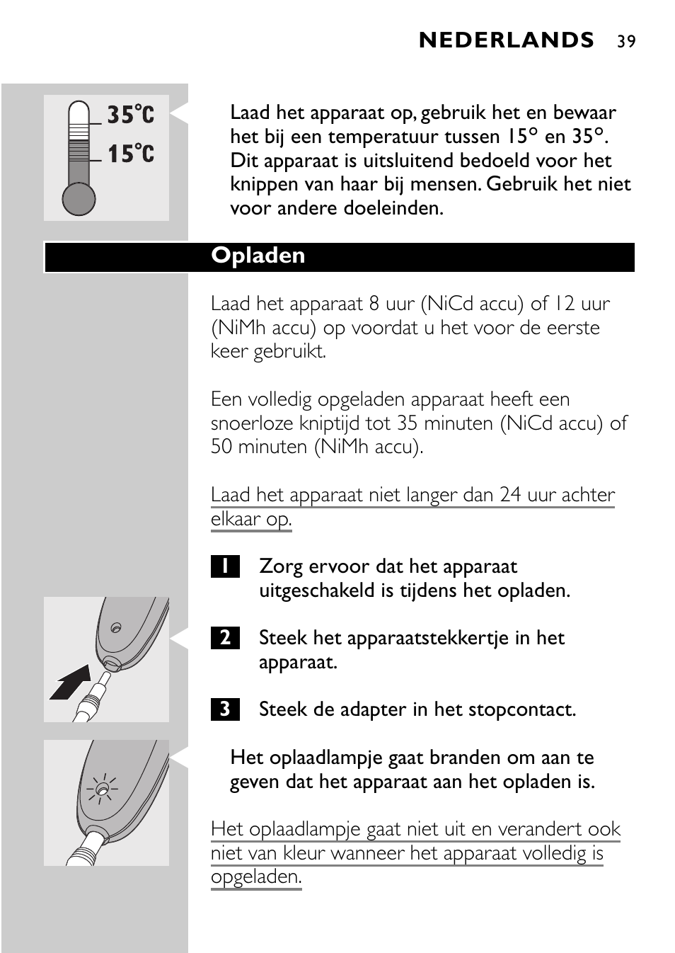 Philips QC5040 User Manual | Page 39 / 112