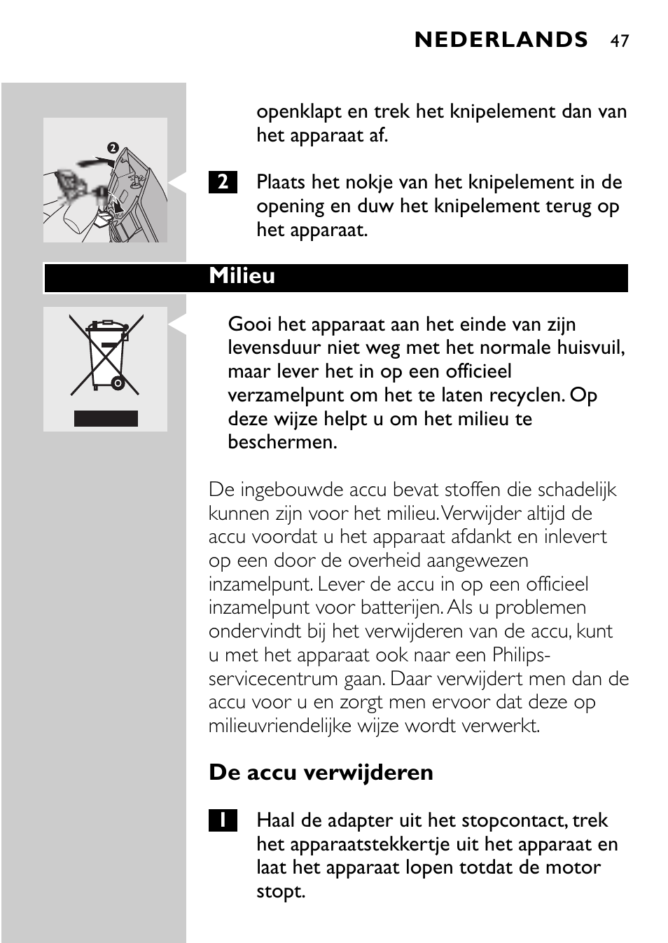 Philips QC5040 User Manual | Page 47 / 112