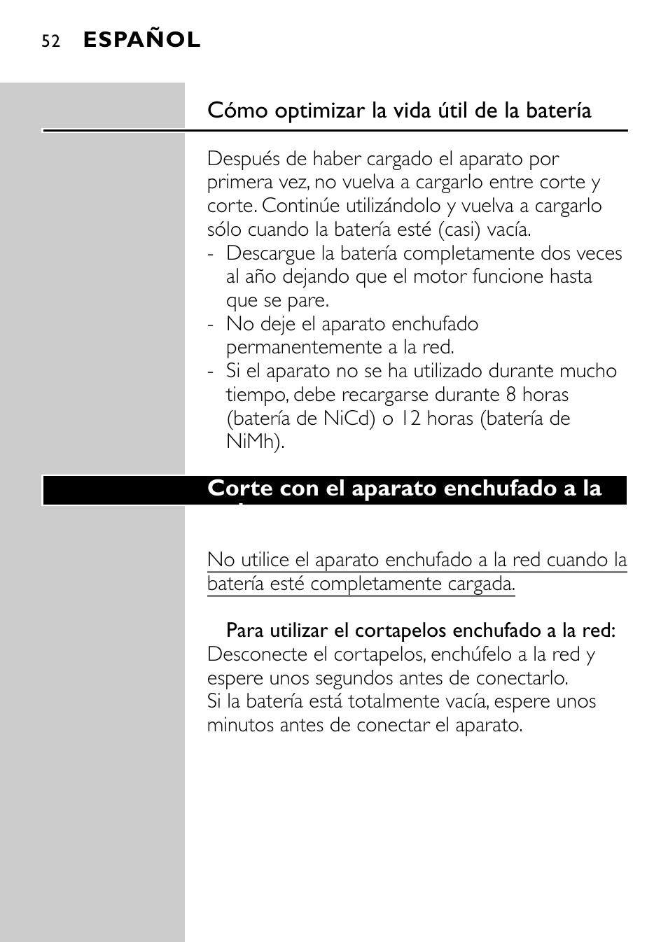 Philips QC5040 User Manual | Page 52 / 112