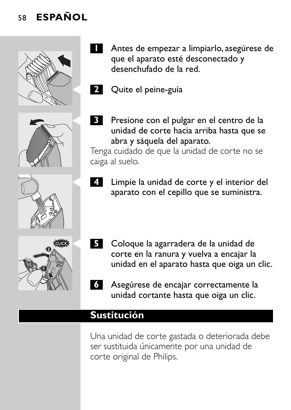 Philips QC5040 User Manual | Page 58 / 112