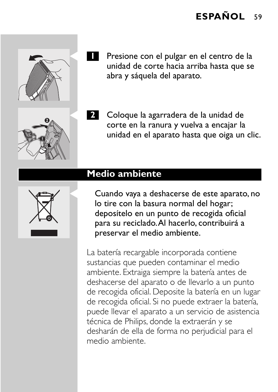 Philips QC5040 User Manual | Page 59 / 112