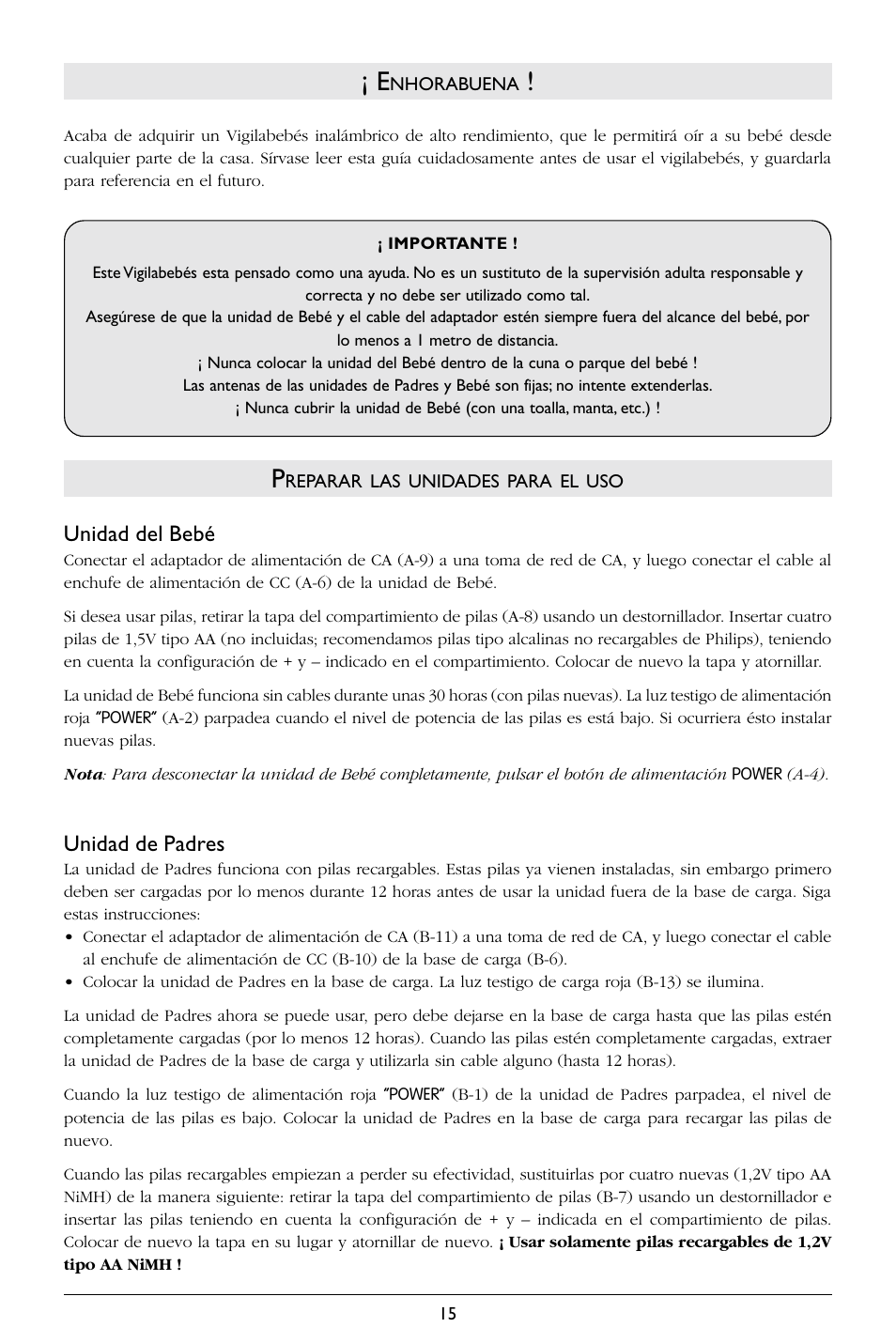 Philips SBCSC365 User Manual | Page 16 / 75