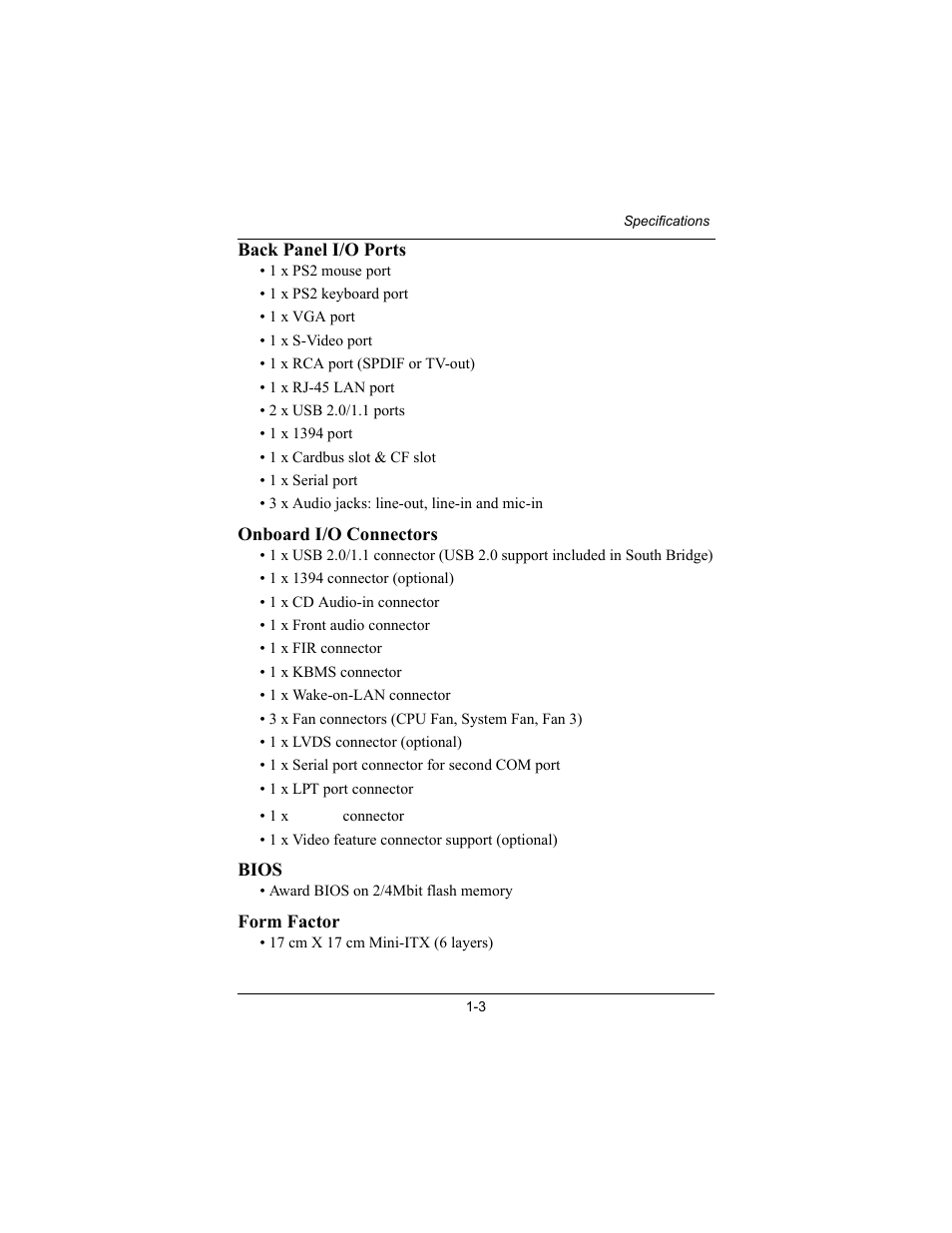 Philips Mini-ITX Mainboard EPIA-MII User Manual | Page 10 / 75