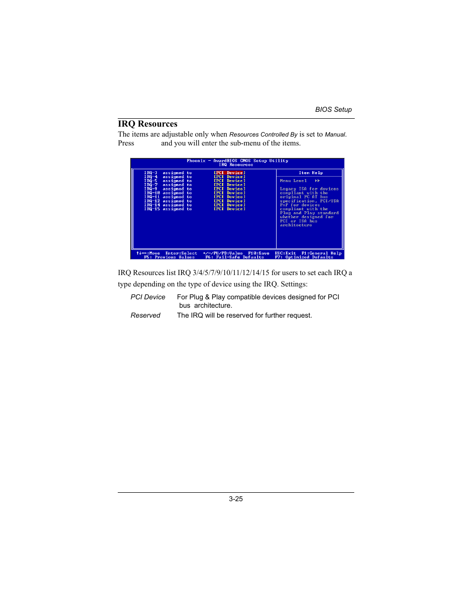 Irq resources | Philips Mini-ITX Mainboard EPIA-MII User Manual | Page 60 / 75