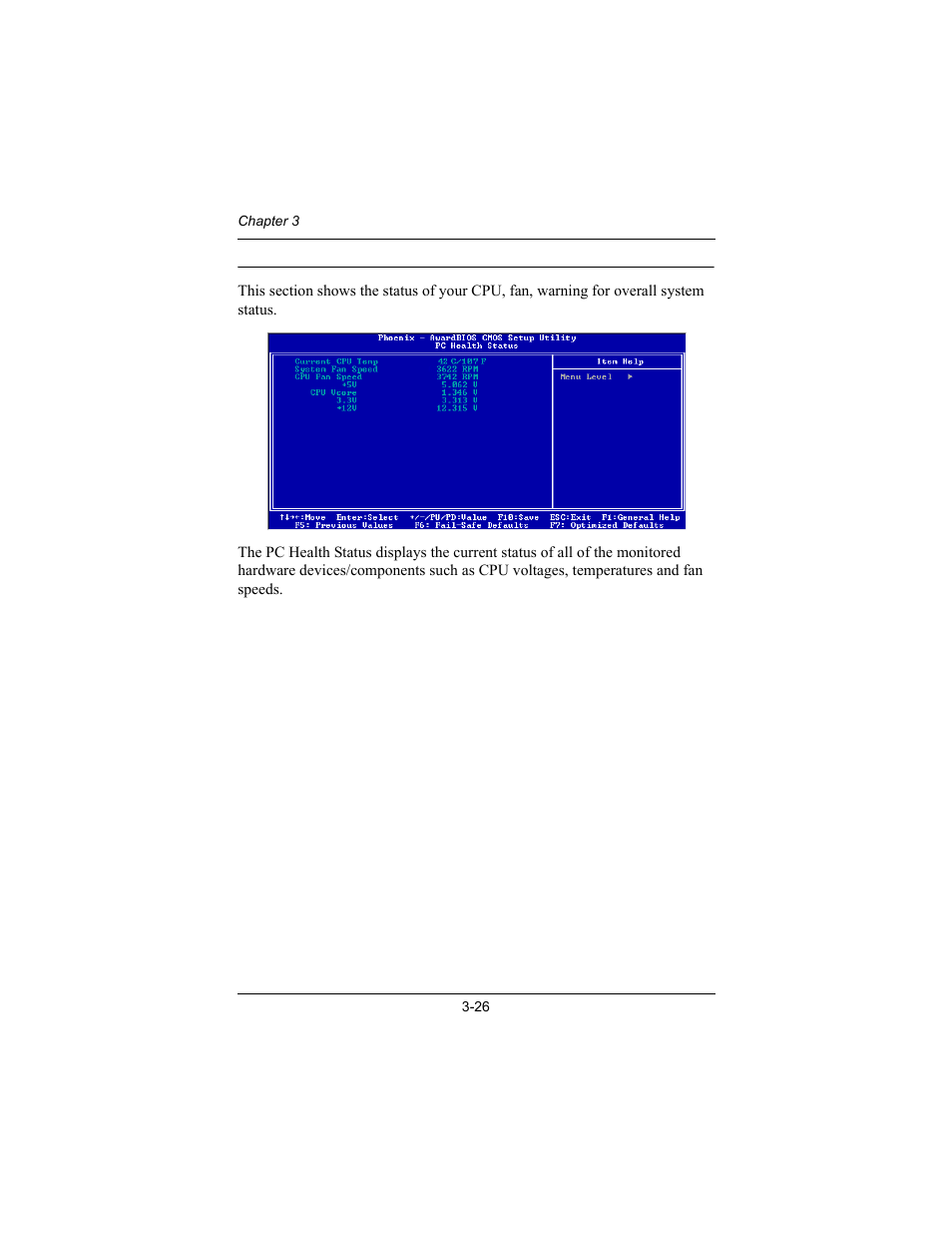 Pc health status | Philips Mini-ITX Mainboard EPIA-MII User Manual | Page 61 / 75