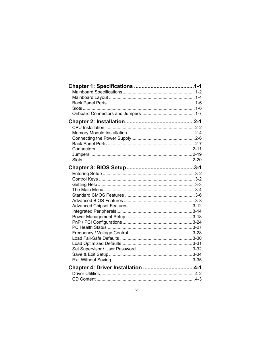 Philips Mini-ITX Mainboard EPIA-MII User Manual | Page 7 / 75