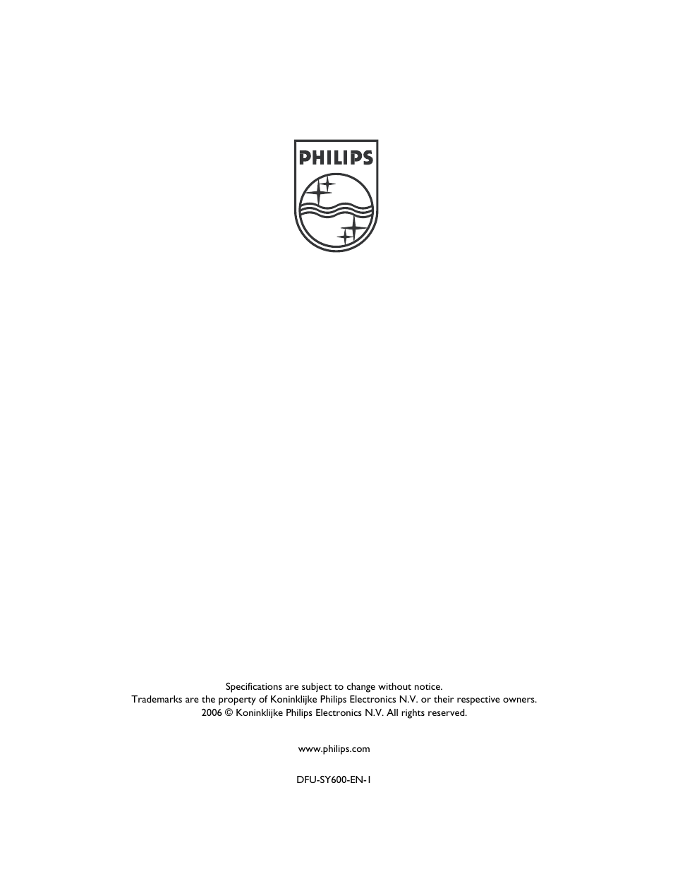Philips SYE5600 User Manual | Page 18 / 18