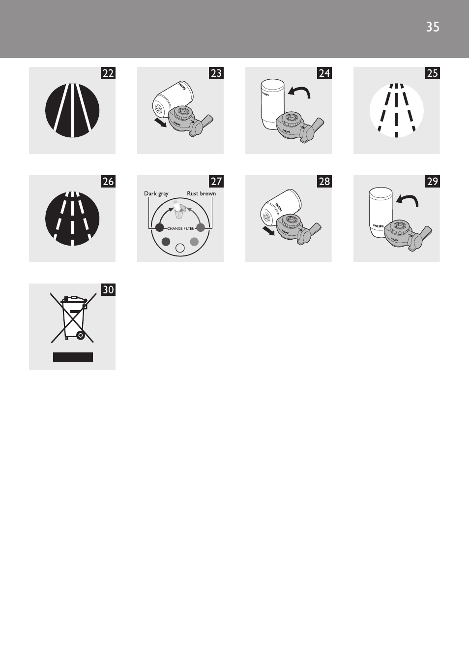 Philips WP3812 User Manual | Page 35 / 36