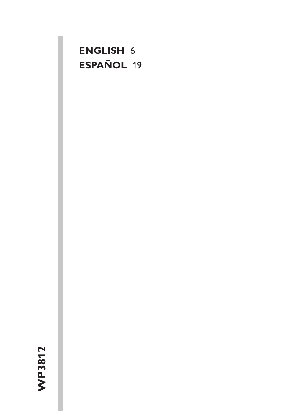 Philips WP3812 User Manual | Page 5 / 36